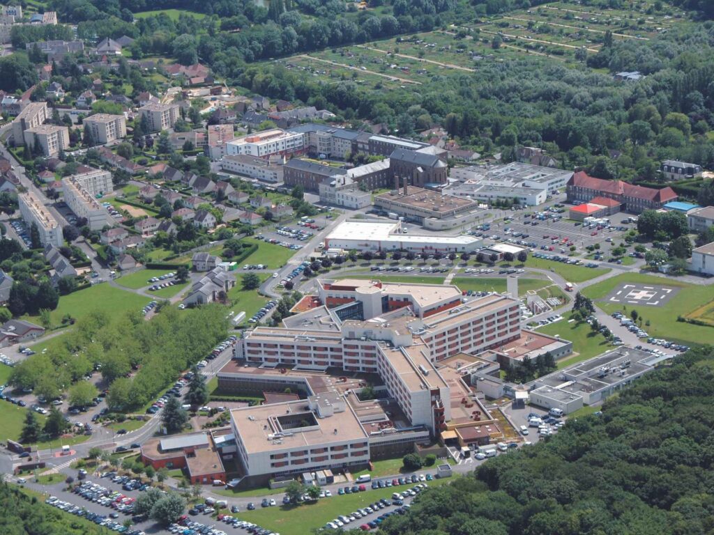 Centre Hospitalier Simone Veil de Beauvais - vue du ciel Centre Hospitalier Simone Veil de Beauvais - vue du ciel