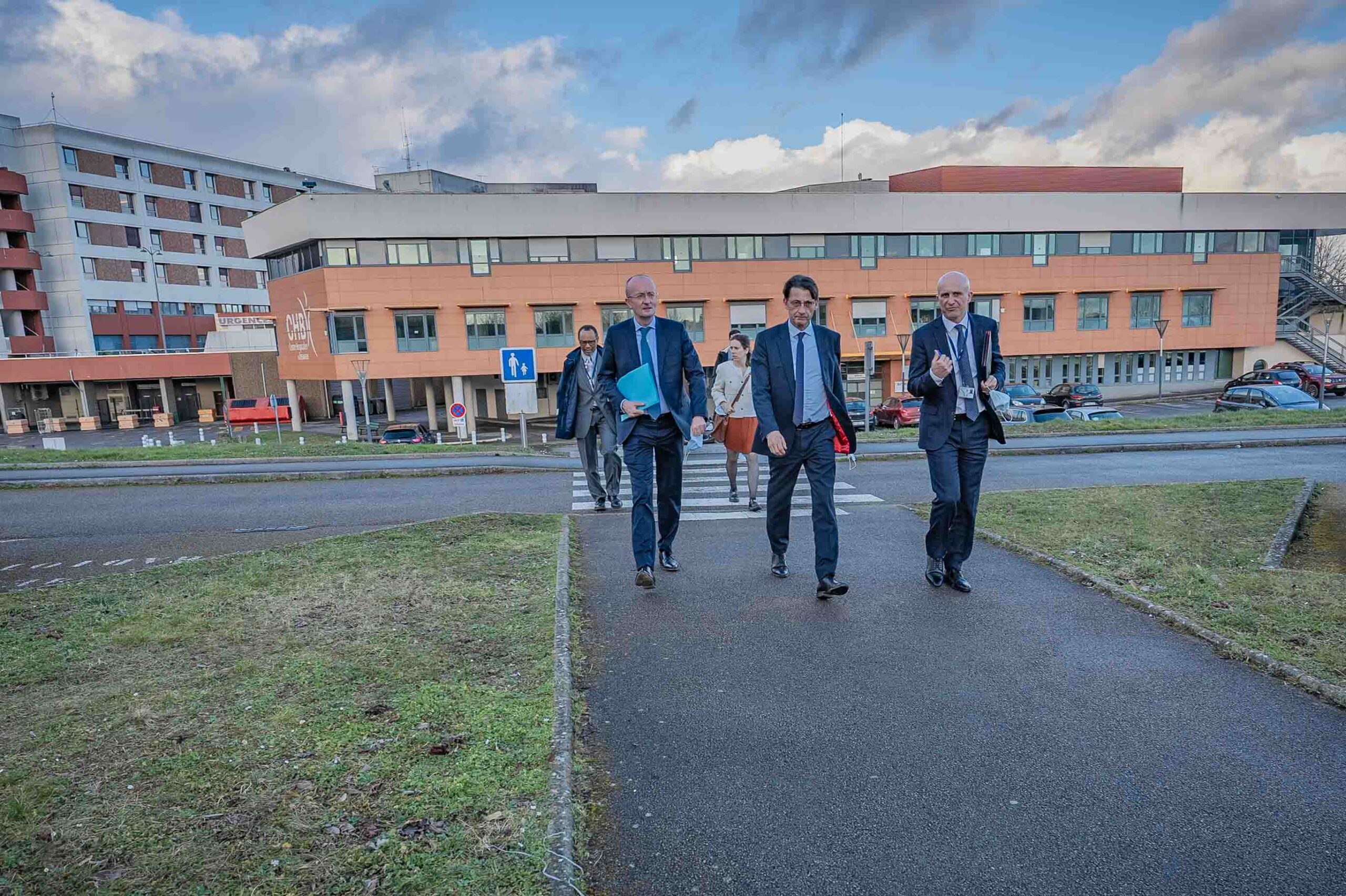 visite Préfet, ARS, Maire, Patrick Déniel, CHB (90)