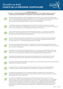 aperçu Charte - personne hospitalisée