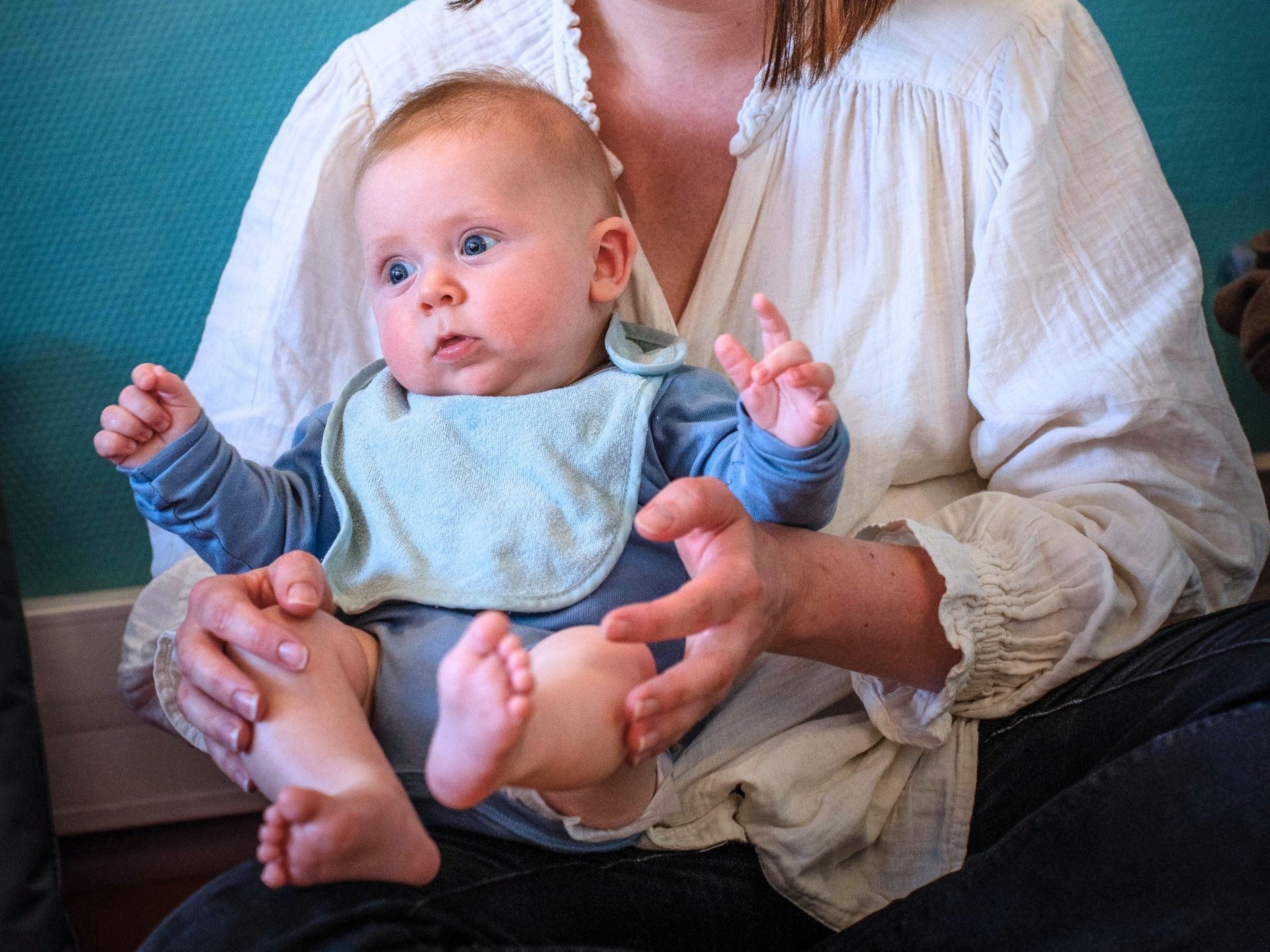 Massage bébé maternité