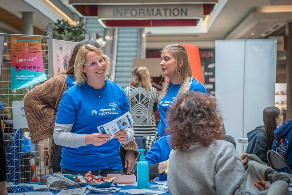 neurologie AVC stand sensibilisation patient jeu de Paume Beauvais évènement event soignants (8)